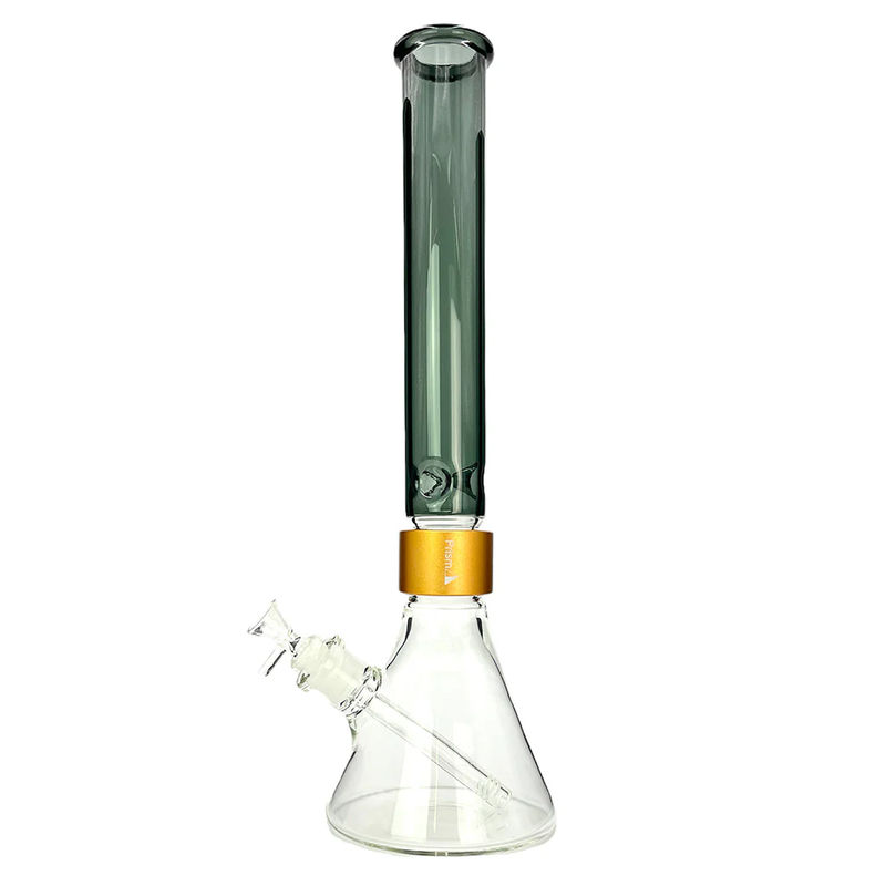 Prism Pipes 18” Tall Colored Beaker Bong - Color:Midnight & Gold