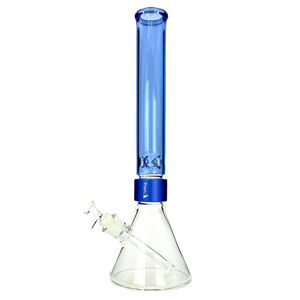 Prism Pipes 18” Tall Colored Beaker Bong - Color:Sapphire & Blue