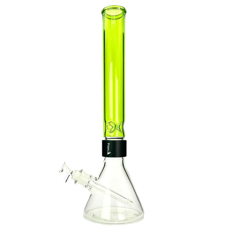 Prism Pipes 18” Tall Colored Beaker Bong - Color:Slime Green & Black