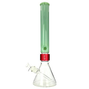 Prism Pipes 18” Tall Colored Beaker Bong - Color:Mint & Red