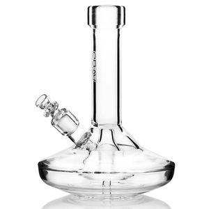 Grav® 8” UFO Shaped Wide Base Beaker Bong - Color:Clear