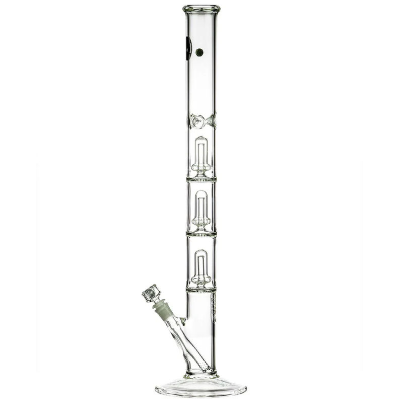 LA Pipes 24” 5mm Thick Triple Showerhead Straight Tube Bong
