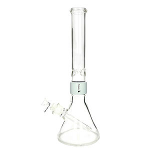 Prism Pipes Halo Beaker Bong - Size:Tall (18” inches) - Color:White