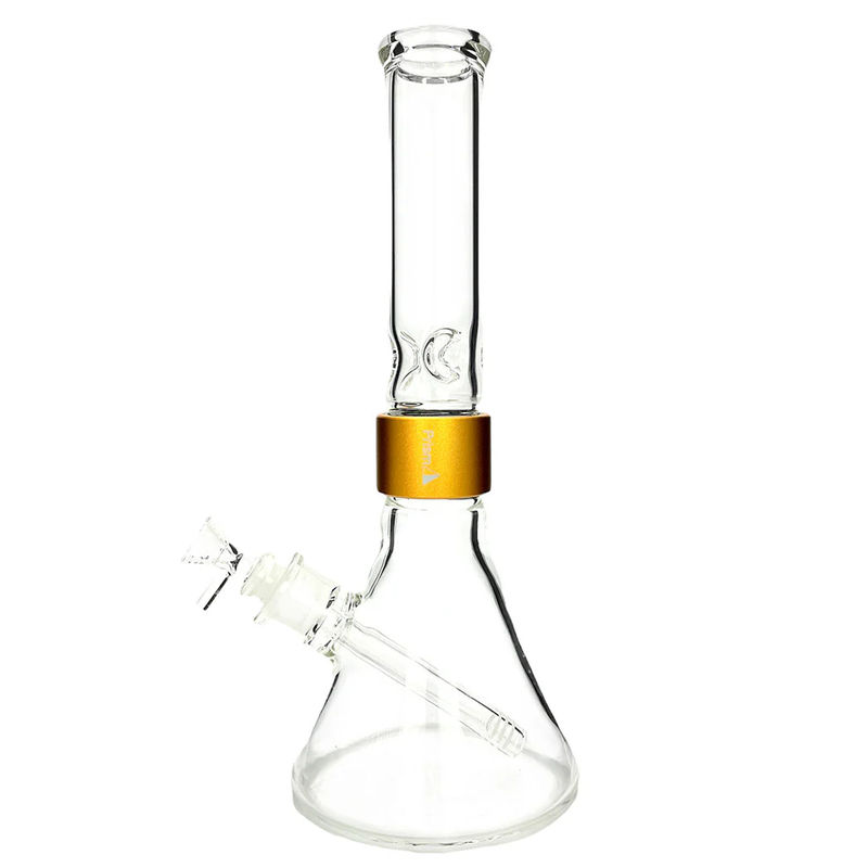 Prism Pipes Halo Beaker Bong - Size:Standard (14” inches) - Color:Gold