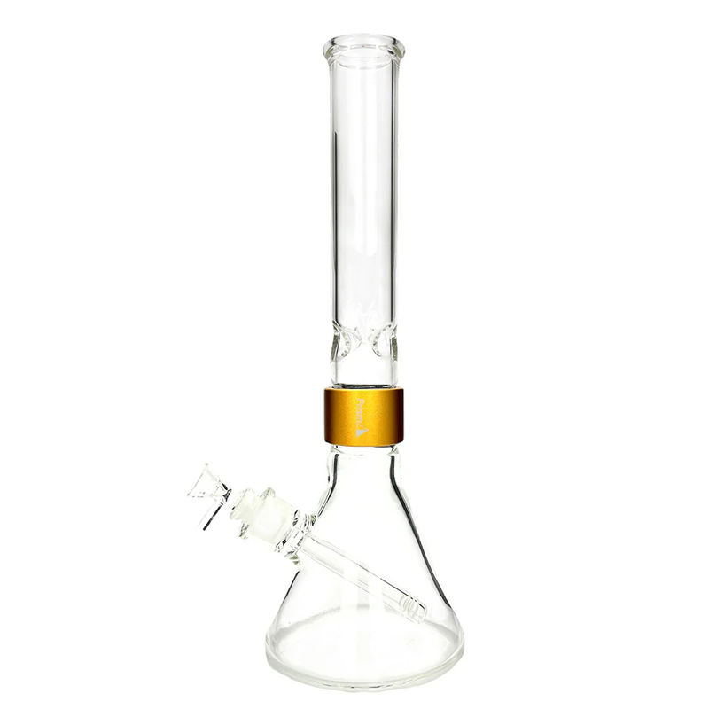 Prism Pipes Halo Beaker Bong - Size:Tall (18” inches) - Color:Gold