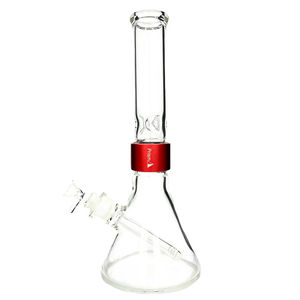 Prism Pipes Halo Beaker Bong - Size:Standard (14” inches) - Color:Red