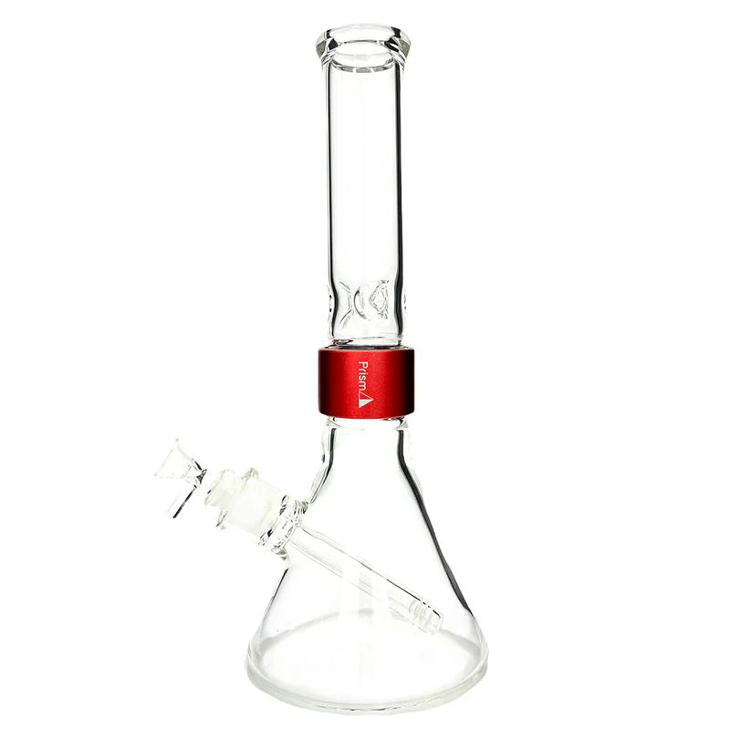 Prism Pipes Halo Beaker Bong - Size:Standard (14” inches) - Color:Red