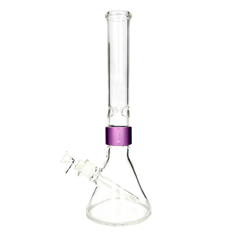 Prism Pipes Halo Beaker Bong - Size:Tall (18” inches) - Color:Purple