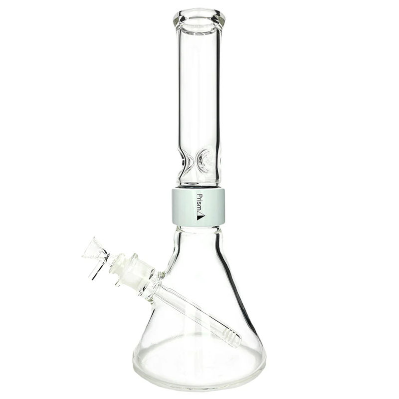 Prism Pipes Halo Beaker Bong - Size:Standard (14” inches) - Color:White