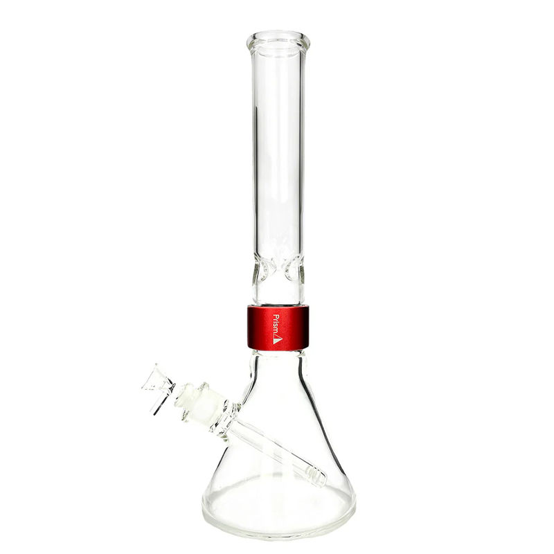 Prism Pipes Halo Beaker Bong - Size:Tall (18” inches) - Color:Red