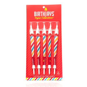 BirthJays Pre-Rolled Joint Birthday Candles ? - Configuration:5-Pack