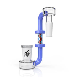 Honeybee Herb 14mm Dropdown Adapters - Multiple Designs - Style:J Drop Down Wig Wag - Color:Blue