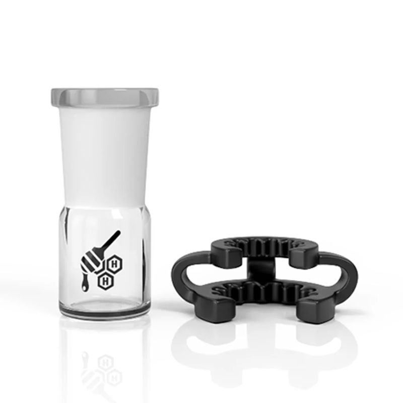 Honeybee Herb 14mm Dropdown Adapters - Multiple Designs - Style:Reclaim Replacement Dish - Color:Clear