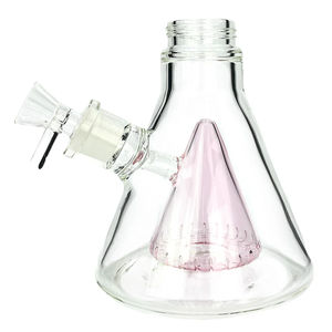 Prism Pipes Replacement Custom Bong Bases - Type:Percolated Beaker - Design:Pink Lemonade