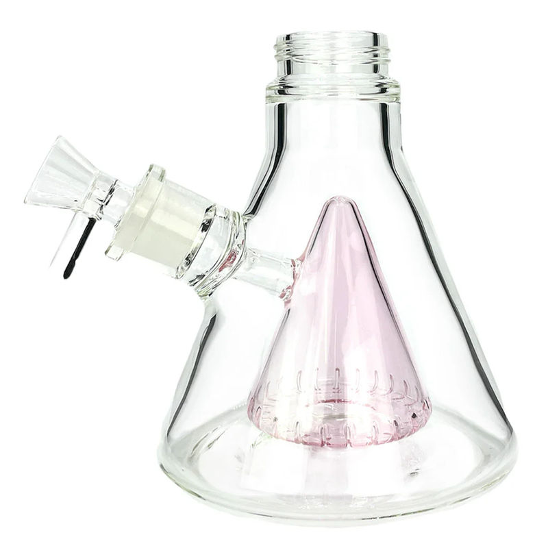 Prism Pipes Replacement Custom Bong Bases - Type:Percolated Beaker - Design:Pink Lemonade