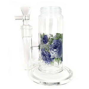 Prism Pipes Replacement Custom Bong Bases - Type:Big Honeycomb - Design:Moonlight Rose