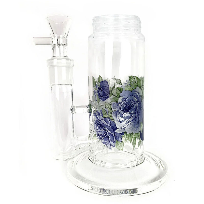 Prism Pipes Replacement Custom Bong Bases - Type:Big Honeycomb - Design:Moonlight Rose