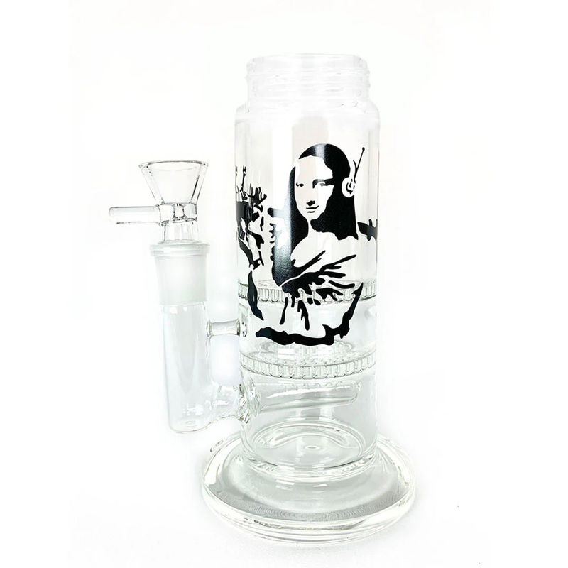 Prism Pipes Replacement Custom Bong Bases - Type:Big Honeycomb - Design:Banksy