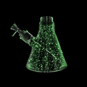 Prism Pipes Replacement Custom Bong Bases - Type:Classic Beaker - Design:Glow (UV Reactive)