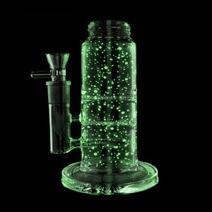 Prism Pipes Replacement Custom Bong Bases - Type:Big Honeycomb - Design:Glow (UV Reactive)