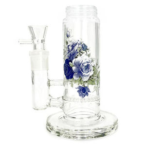 Prism Pipes Replacement Custom Bong Bases - Type:Honeycomb - Design:Moonlight Rose