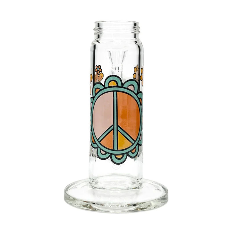 Prism Pipes Replacement Custom Bong Bases - Type:Honeycomb - Design:Flower Power