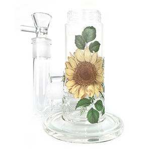 Prism Pipes Replacement Custom Bong Bases - Type:Big Honeycomb - Design:Sunflower