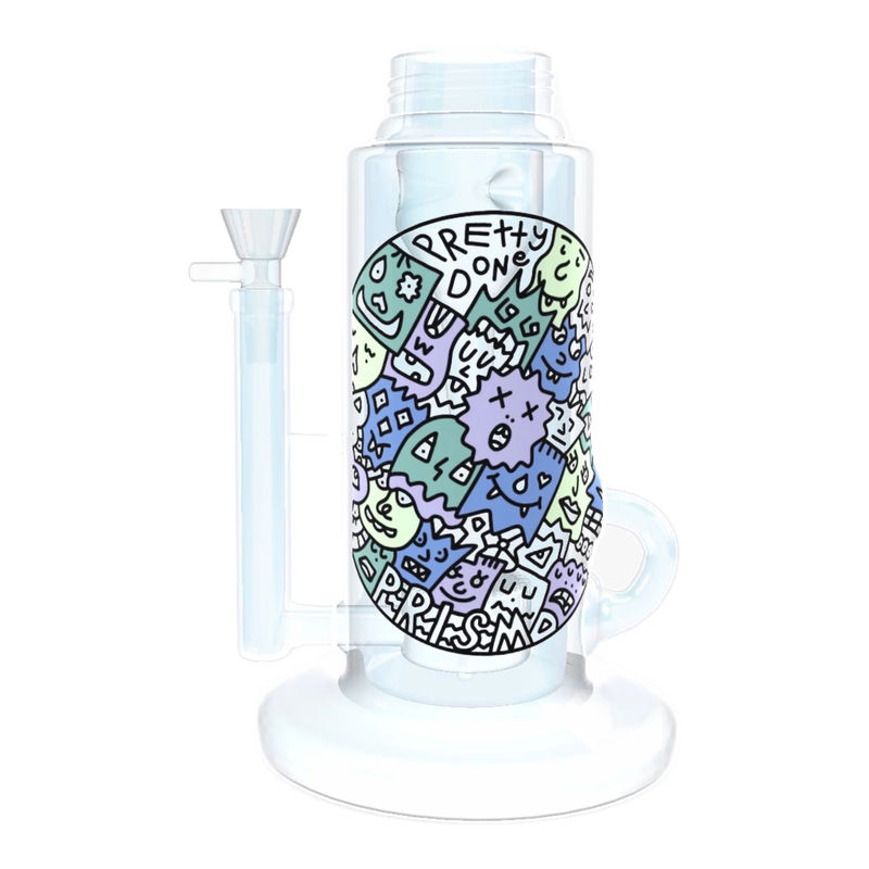 Prism Pipes Replacement Custom Bong Bases - Type:Klein Incycler - Design:Pretty Done