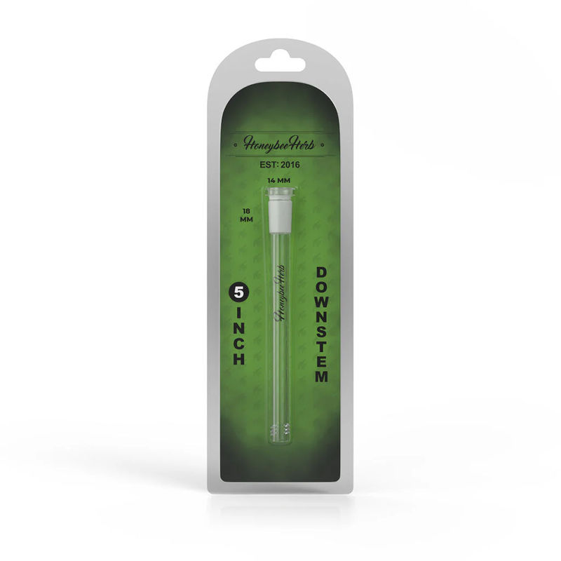 Honeybee Herb Replacement Downstem - Multiple Sizes (14mm) - Color:Clear - Size:5in