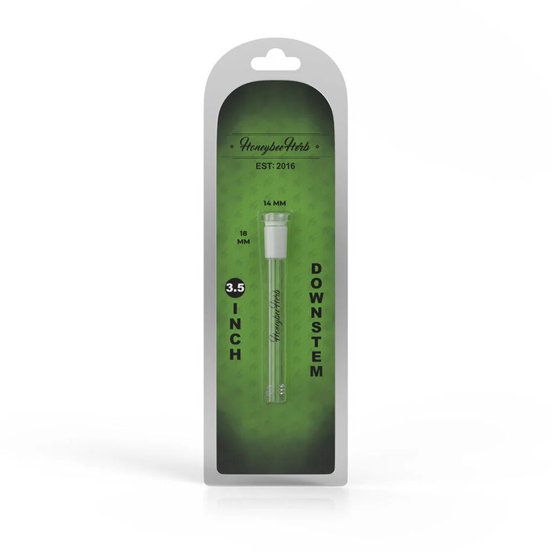 Honeybee Herb Replacement Downstem - Multiple Sizes (14mm) - Color:Clear - Size:3.5in