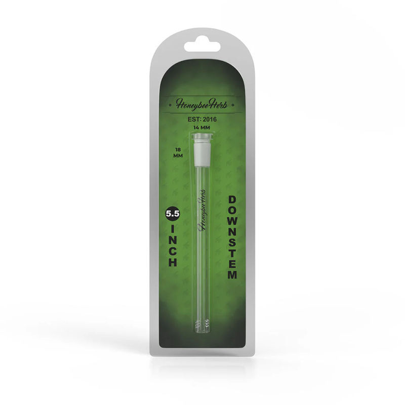 Honeybee Herb Replacement Downstem - Multiple Sizes (14mm) - Color:Clear - Size:5.5in