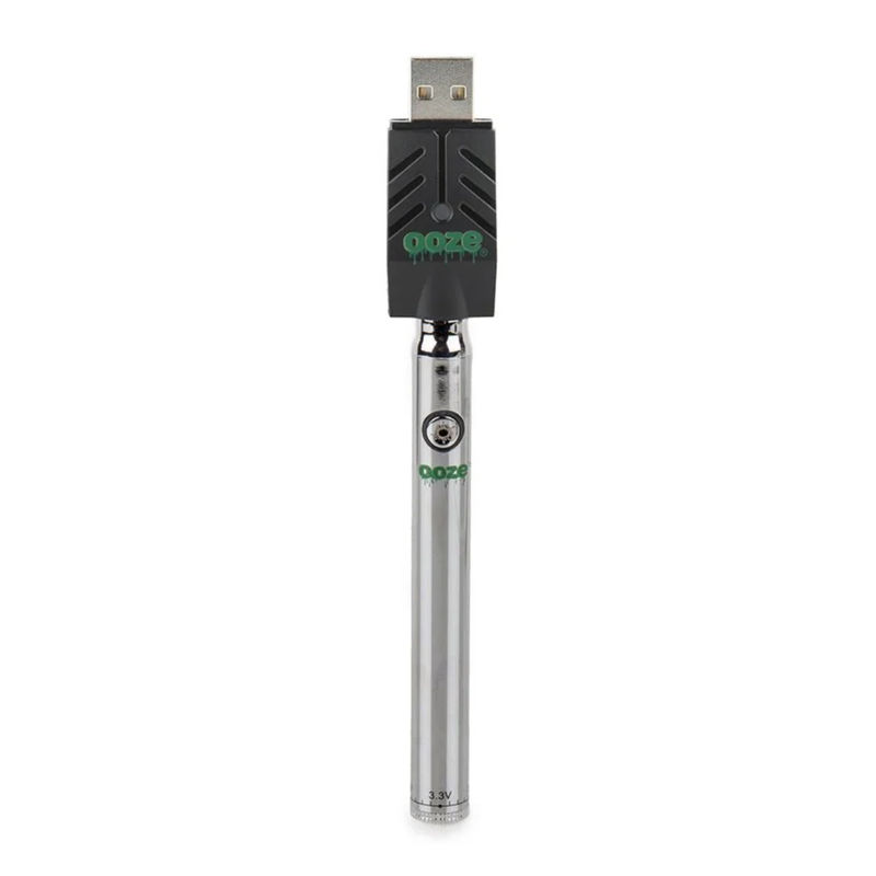 Ooze Slim Pen Twist Vape Pen Battery + Smart USB ? - Color:Silver