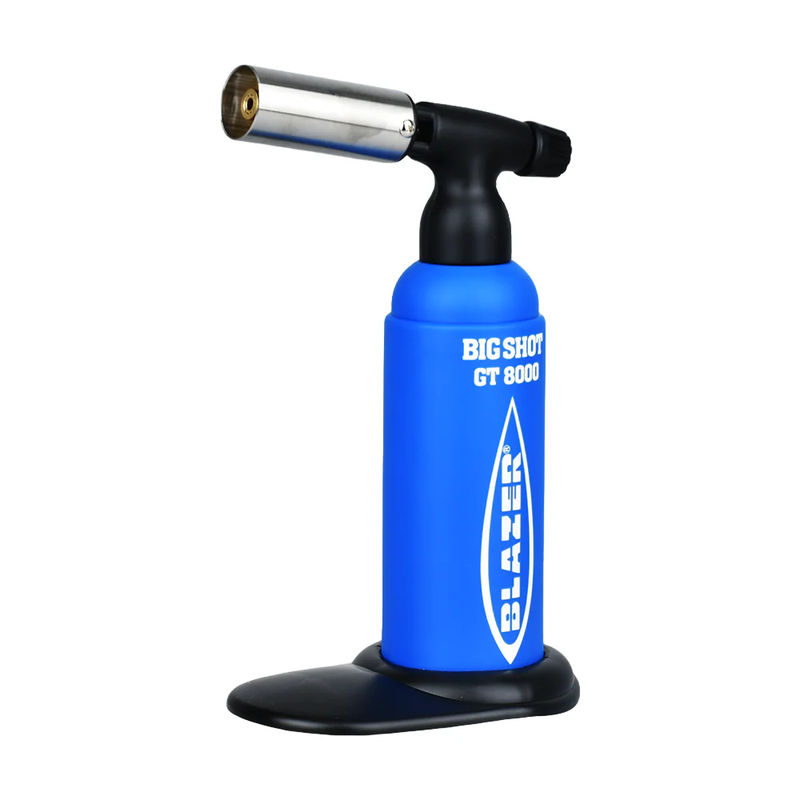 Blazer Big Shot GT8000 Torch Lighter - Style:LE Blue + Glow Logo