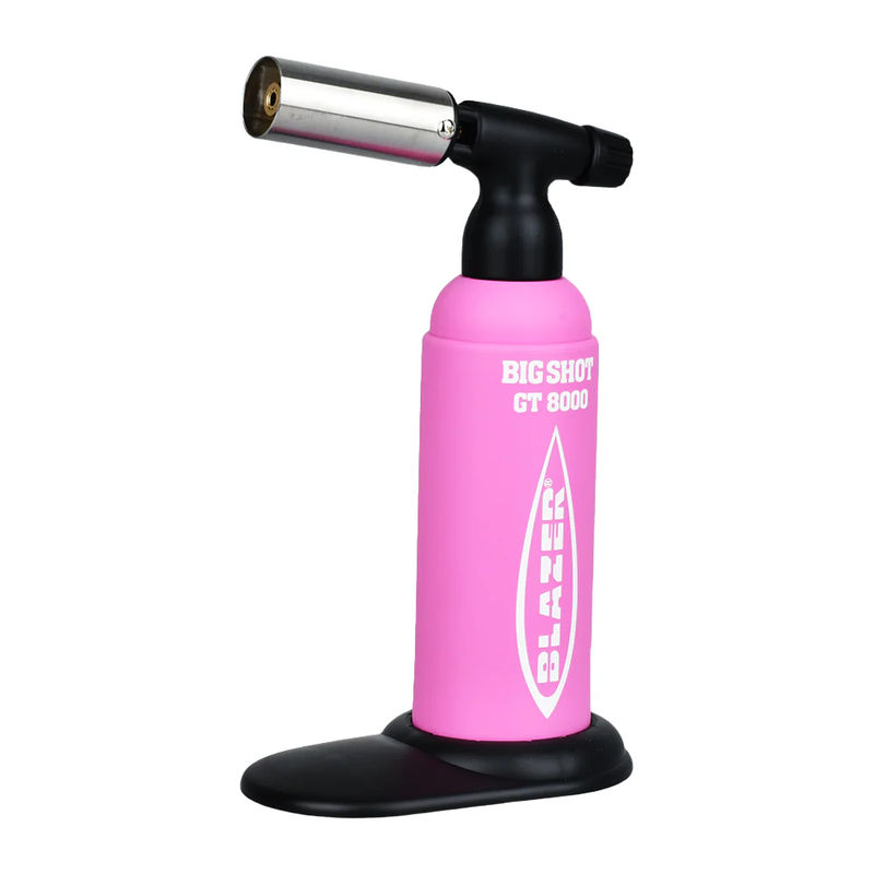 Blazer Big Shot GT8000 Torch Lighter - Style:LE Pink + Glow Logo