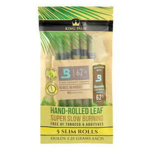 King Palm Slim - Natural Pre-Rolled Leaf Wraps - Quantity:Single Pack (5 Pre-Rolls)