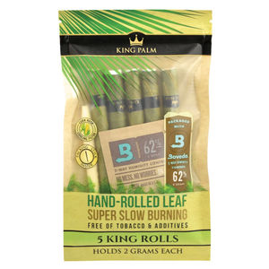 King Palm King Size Pre-Rolled Leaf Wraps - Quantity:Single Pack (5 Pre-Rolls)