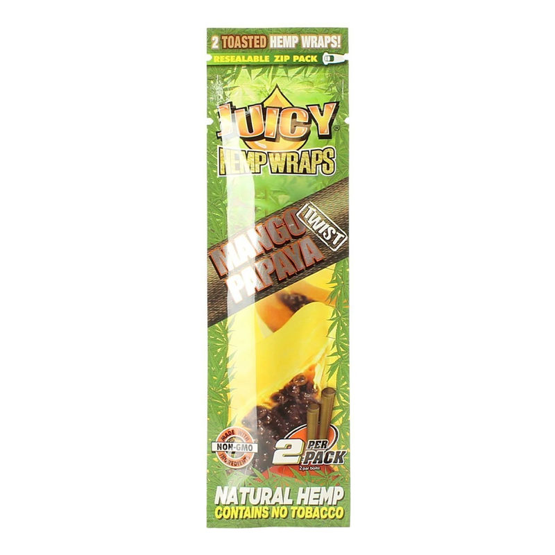Juicy Jay’s Natural Hemp Flavored Blunt Wraps - Flavor:Mango Papaya