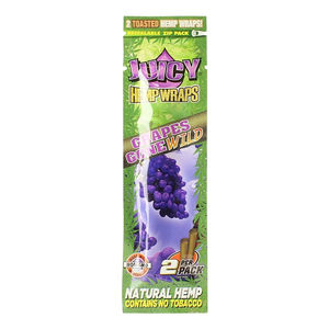Juicy Jay’s Natural Hemp Flavored Blunt Wraps - Flavor:Grapes Gone Wild