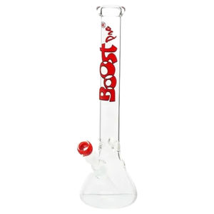 Boost 17" Colored Logo Beaker Bong - Color:Red