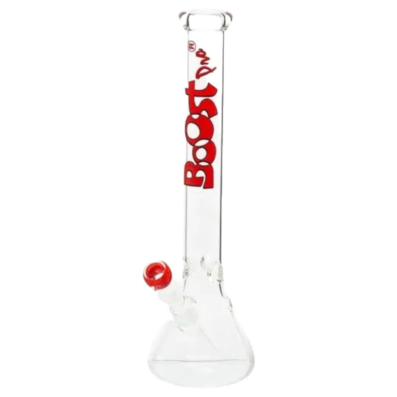 Boost 17" Colored Logo Beaker Bong - Color:Red