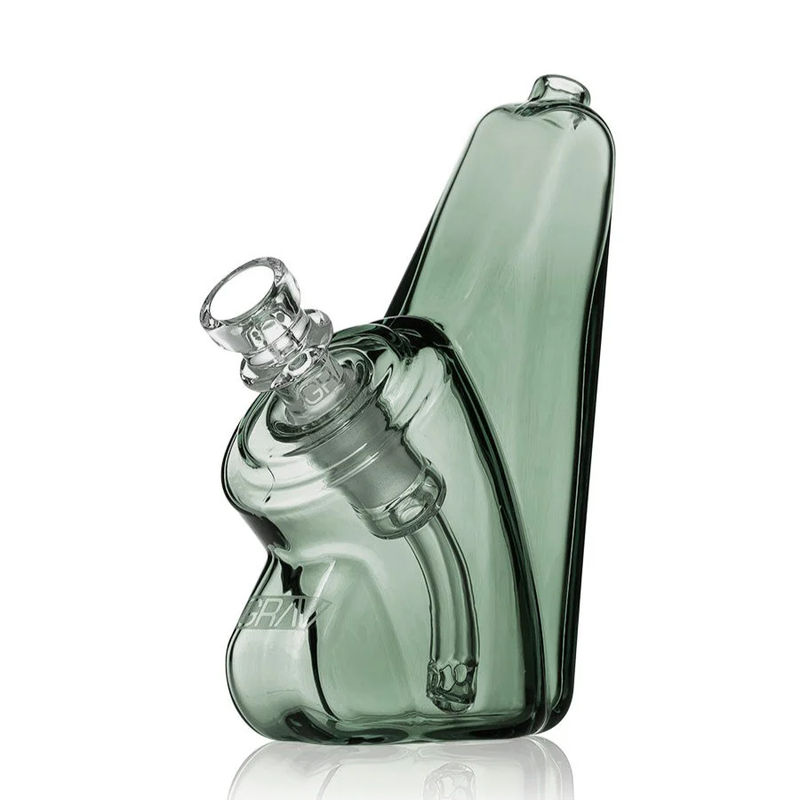 Grav® Wedge Bubbler Bong - Color:Smoke