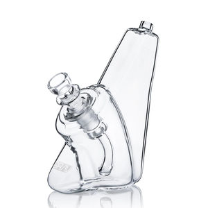 Grav® Wedge Bubbler Bong - Color:Clear