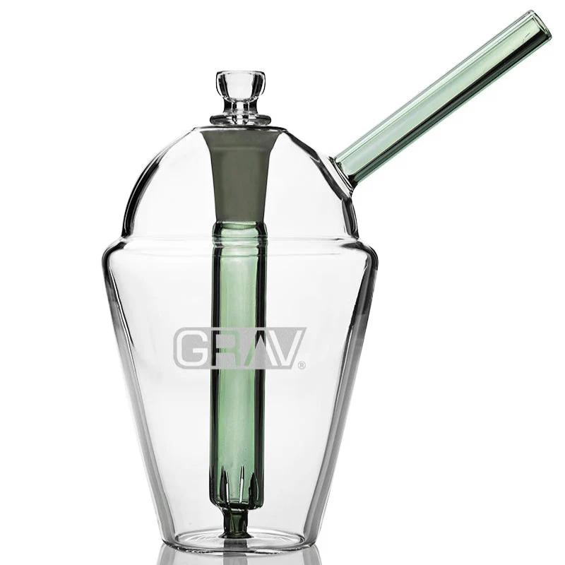 Grav® Slush Cup Bubbler Bong - Color:Smoke