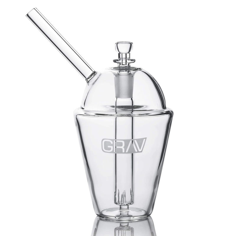 Grav® Slush Cup Bubbler Bong - Color:Clear