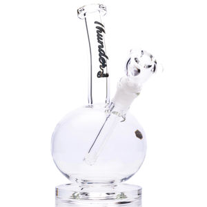 Thunder Glass 9” Bubble Base Bubbler - Style:45-Degree Angle