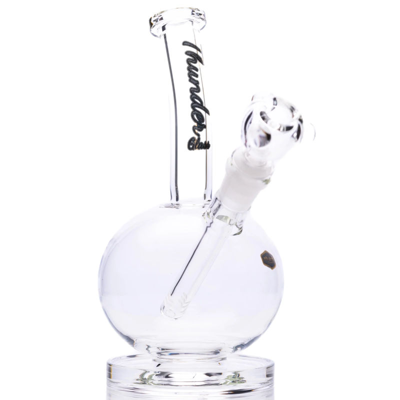 Thunder Glass 9” Bubble Base Bubbler - Style:45-Degree Angle