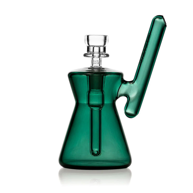Grav® Hourglass Pocket Bubbler - Color:Lake Green