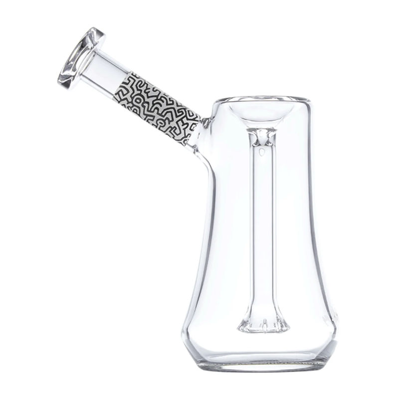 K. Haring 6.5” Upright Bubbler Pipe - Color:Black & White