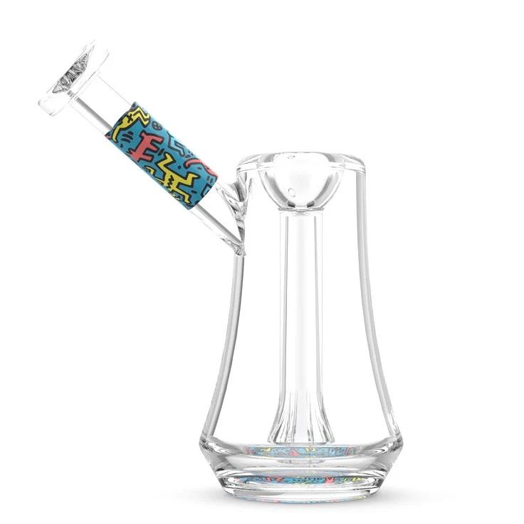 K. Haring 6.5” Upright Bubbler Pipe - Color:Blue