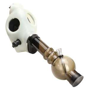 Acrylic Gas Mask Bong - Mask Color:Glow White